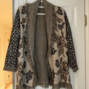 Johnny Was cashmere & wool cardigan